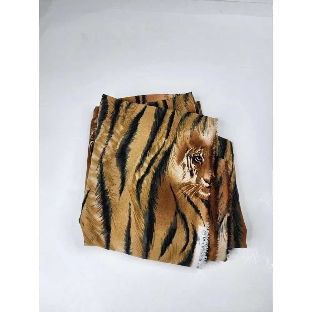 Vintage 1999 High‎ Fashion Fabrics Tiger Print 29x64